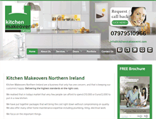 Tablet Screenshot of kitchenmakeoverni.com